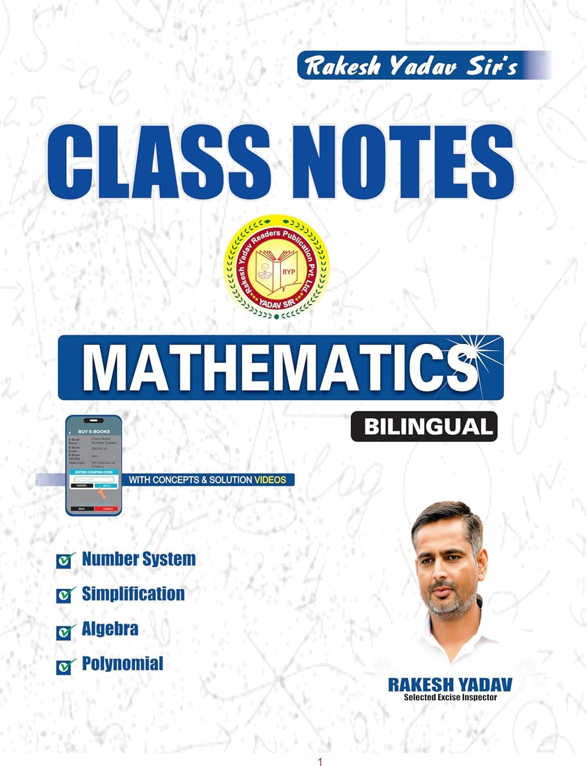Rakesh Yadav mathematics Class Notes By Rakesh Yadav Sir Bilingual For SSC