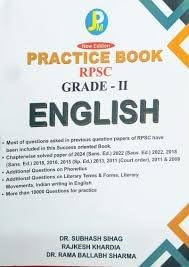 PM Publication Practice Book RPSC Grade 2nd English Syllabus New Edition 2025