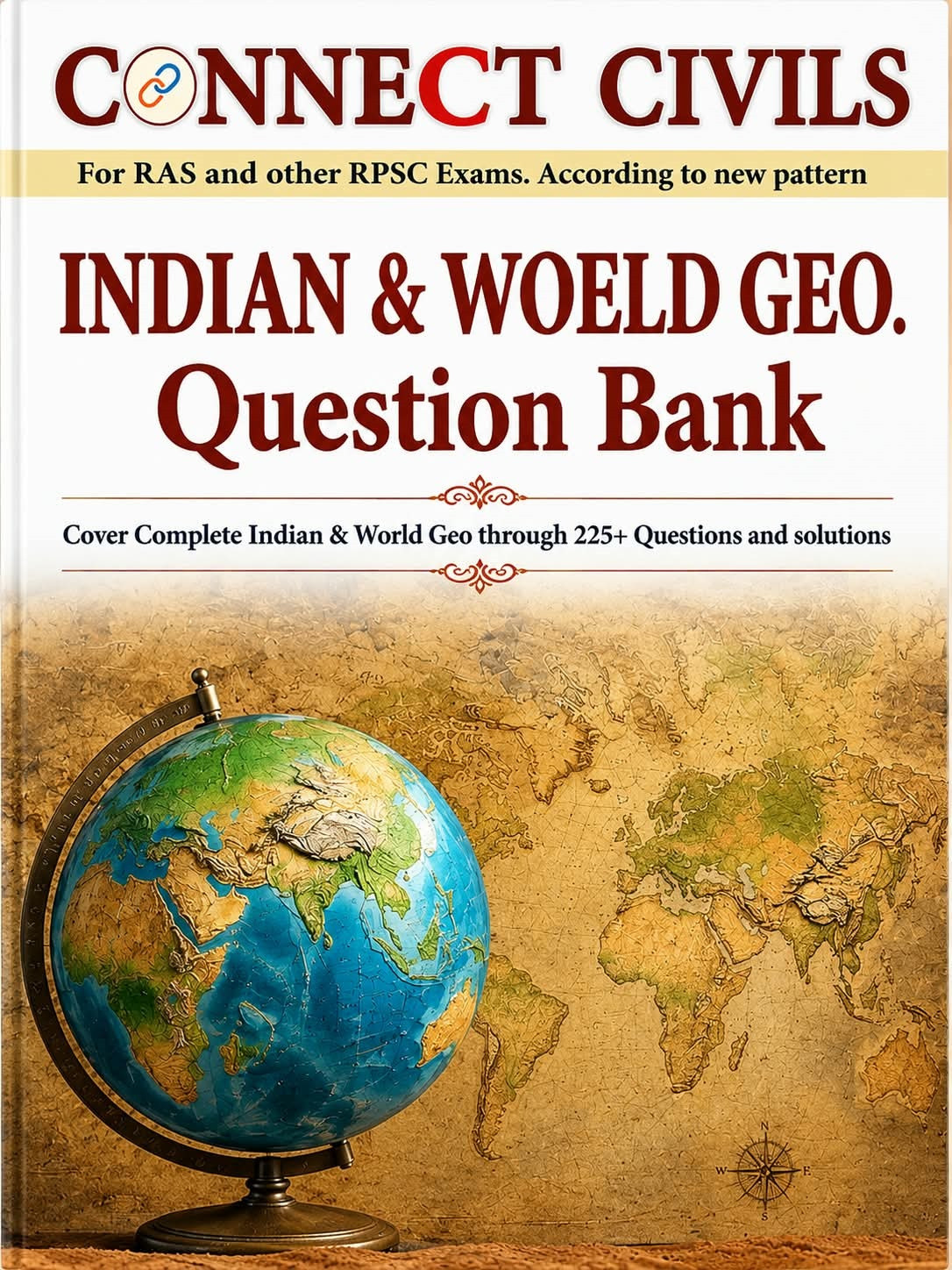 Connect Civils Indian and World Geography Question Bank English Medium New Edition 2026