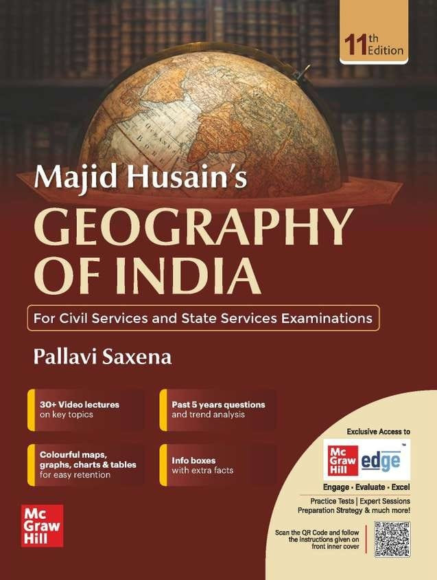 Mc Graw Hill Geography of India for UPSC English Medium 11th Edition By M Laxmikanth Civil Services Exam- Prelims and Mains 2025 State PSCs civil services exams PCS exams