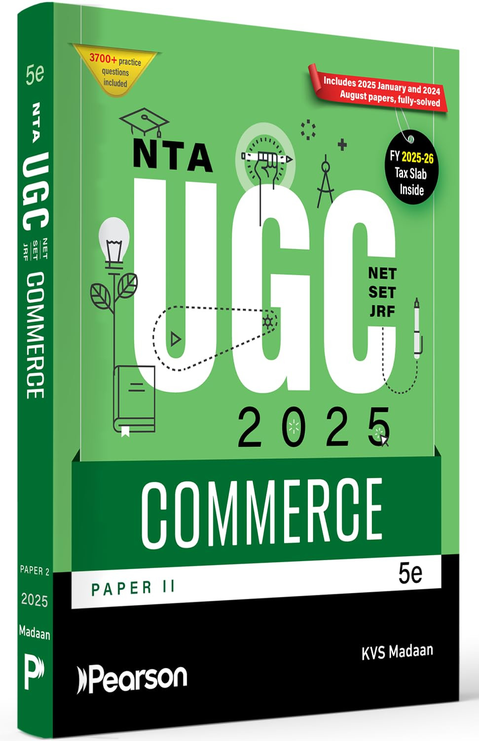 Pearson NTA UGC NET/SET/JRF Commerce Paper-2 5th Edition 2025-26 By KVS Madaan