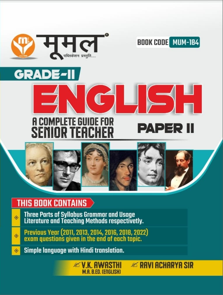 MOOMAL RPSC 2nd Second Grade ENGLISH PAPER 2 A COMPLETE GUIDE FOR SENIOR TEACHER