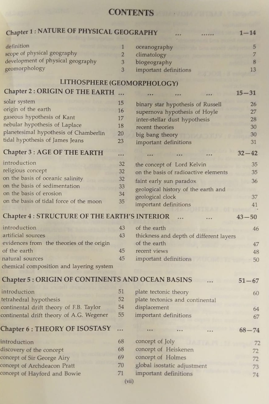 Pravalika Publication Physical Geography In English New Edition 2025 By Savindra Singh
