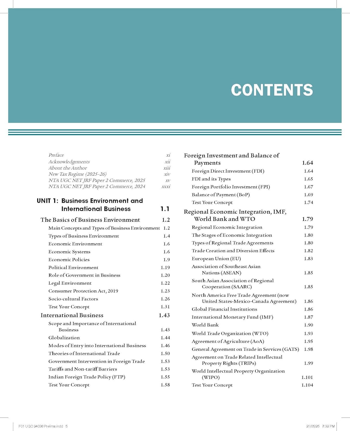 Pearson NTA UGC NET/SET/JRF Commerce Paper-2 5th Edition 2025-26 By KVS Madaan