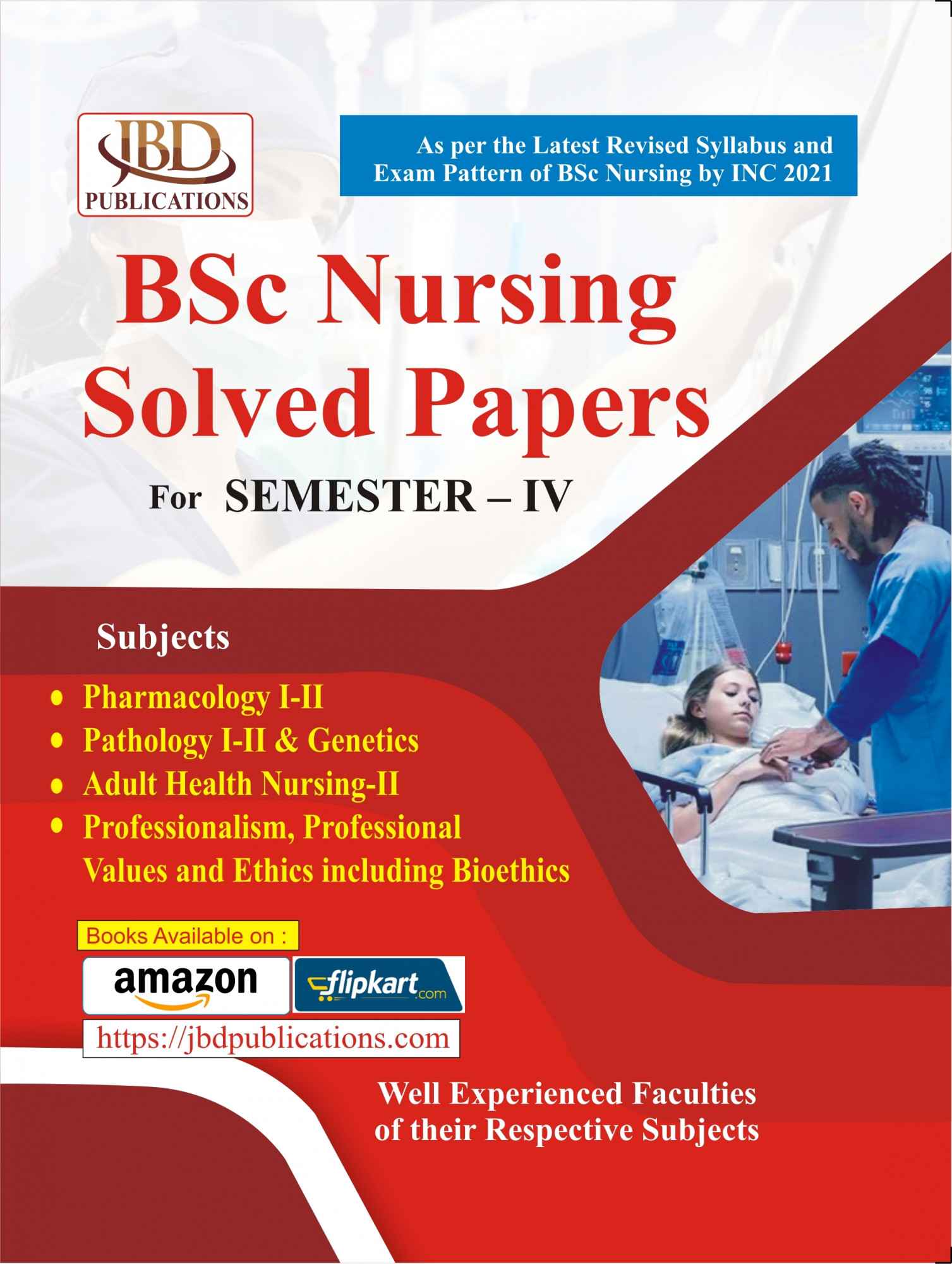 JBD Publication BSc Nursing Solved Papers For 4th Fourth Semester New Edition 2025