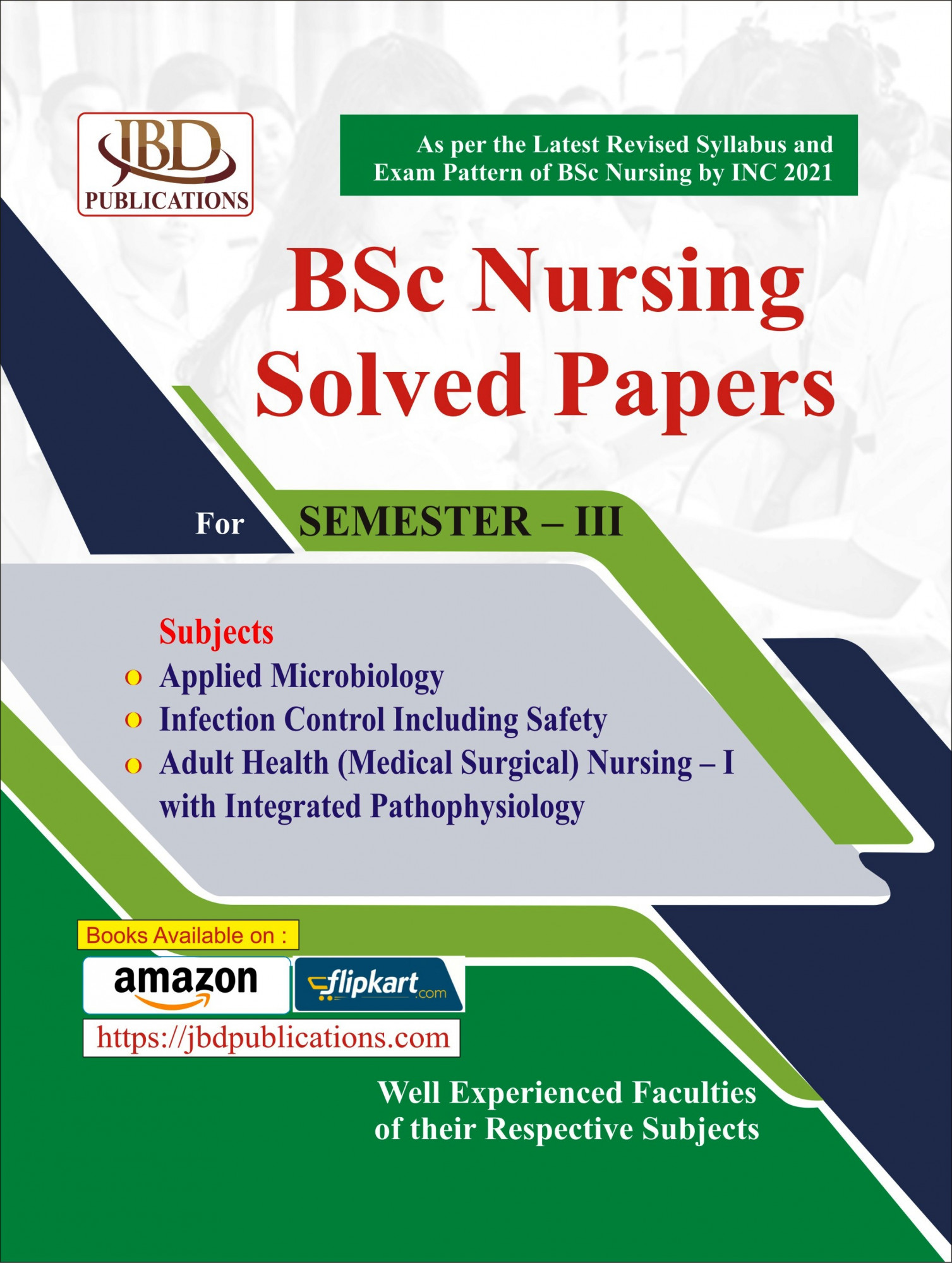 JBD Publication BSc Nursing Solved Papers For 3rd Third Semester New Edition 2025