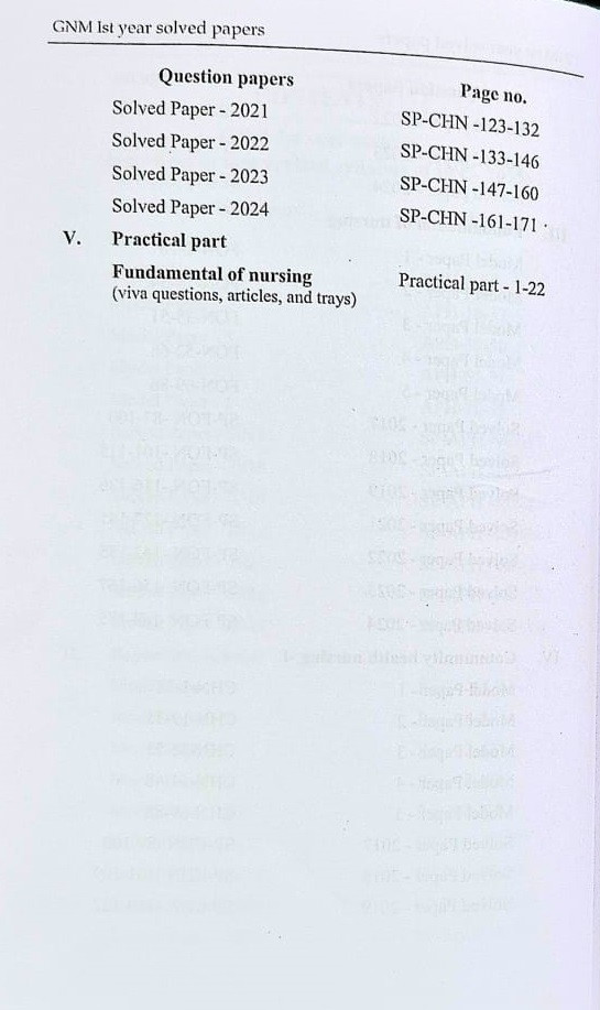DVIIP Publication GNM 1st Year Solved Question Papers 7th Edition 2025