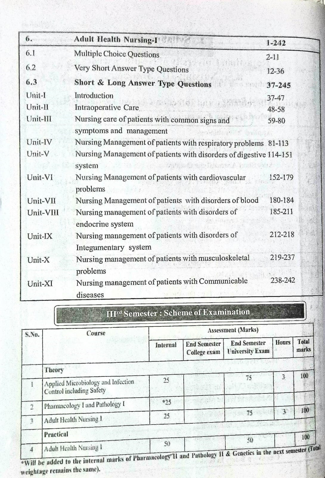 Dewan Publication A Handbook of BSc Nursing Third Semester Solved Papers By Hemender Yadav and Anand Sharma