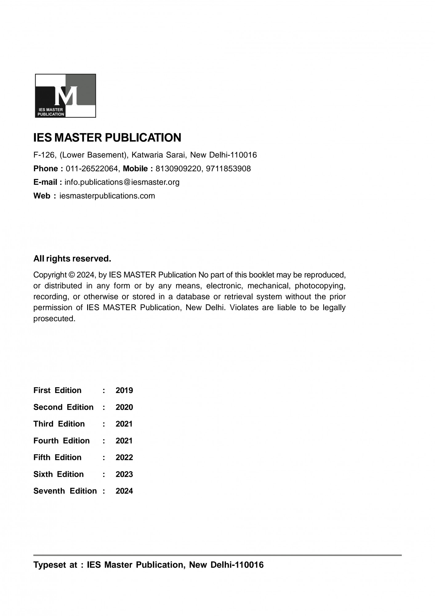 IES Master Publication SSC-JE 2025 Civil Engineering Previous Years Topicwise Objective Detailed Solution with Theory (2004-2024) 7th Edition 2025