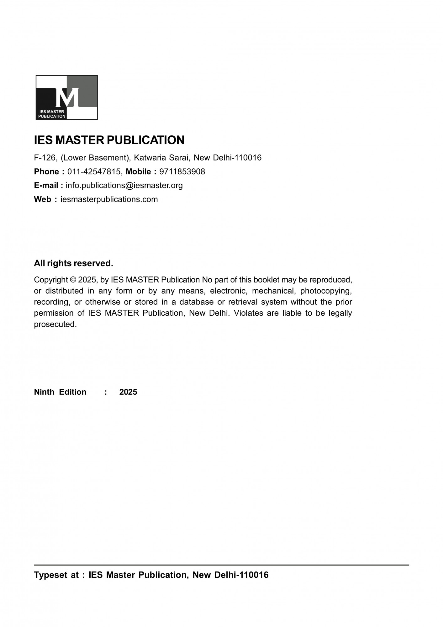 IES Master Publication ESE 2026 Civil Engineering Topicwise Conventional Solved (Paper-2) 31 Years Solution (1995-2025) 9th Edition October 2025