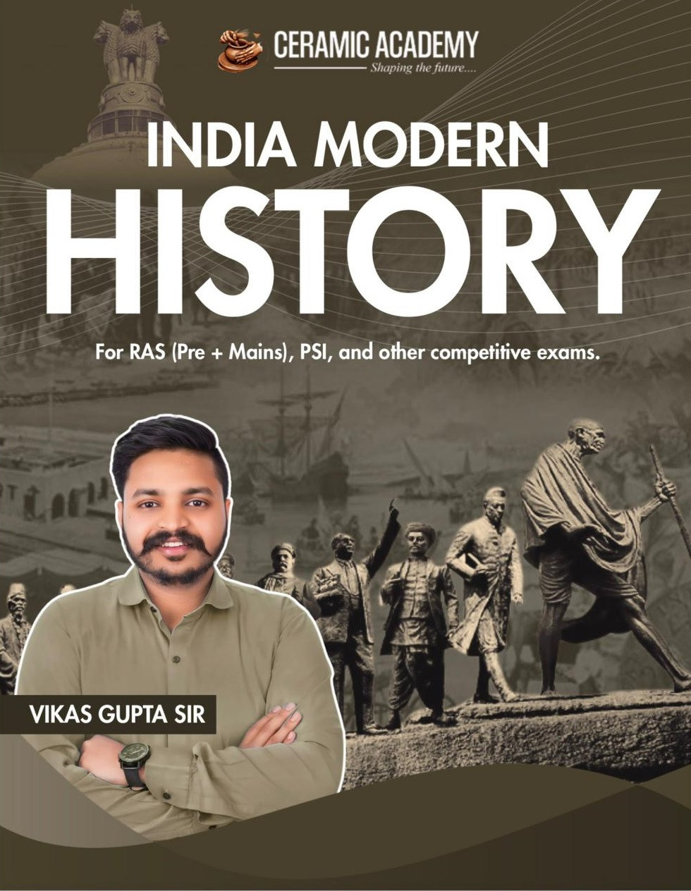 Ceramic Academy India Modern History English Medium New Edition 2025 By Vikas Gupta Sir