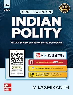MC Graw Hill Indian Polity Courseware (English) 8th edition by M Laxmikanth