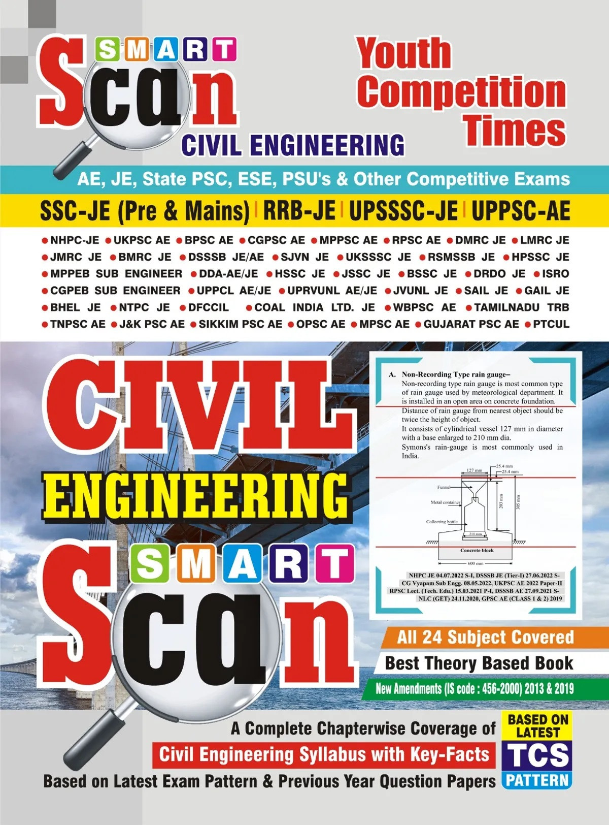 Youth Competition Times Civil Engineering Study Material Book Smart Scan In English medium Based on the latest TCS Pattern