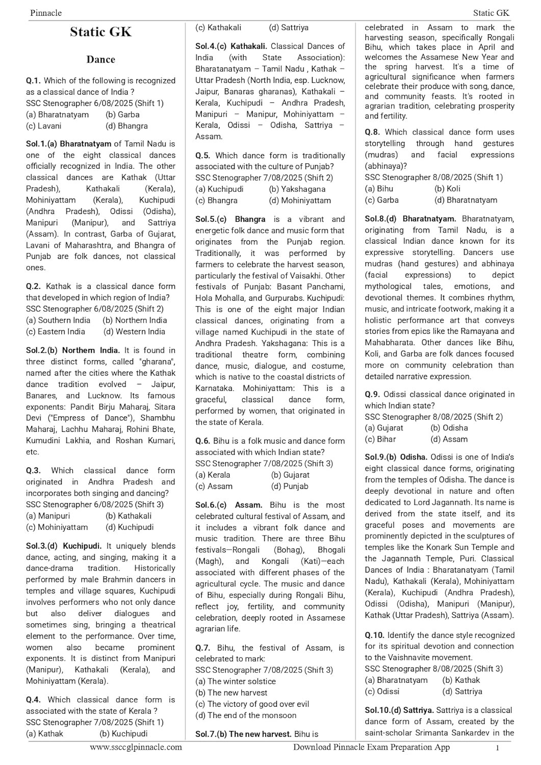 Pinnacle SSC General Studies 6500+ ebp (Eduquity Based Pattern) MCQ English Medium 8th Edition 2025-26 Useful For SSC CGL, CPO, CHSL, JE, MTS, GD, Steno, Delhi Police, Selection Post Exams