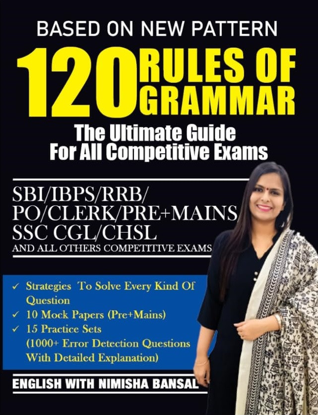 Prep Duniya Publishers 120 Rules of Grammar The Ultimate Guide For All Competitive Exams By Nimisha Bansal Useful Fol SBI/IBPS/RRB PO/Clerk/Pre+Mains, SSC CGL/CHSL