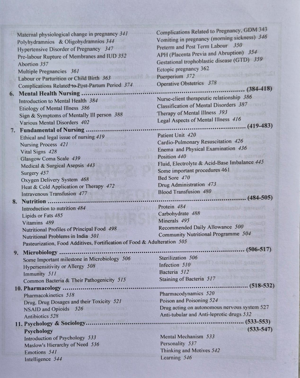 Aravali Publication Competitive Handbook of Nursing Volume-1 Bilingual (Hindi + English) By P R Yadav