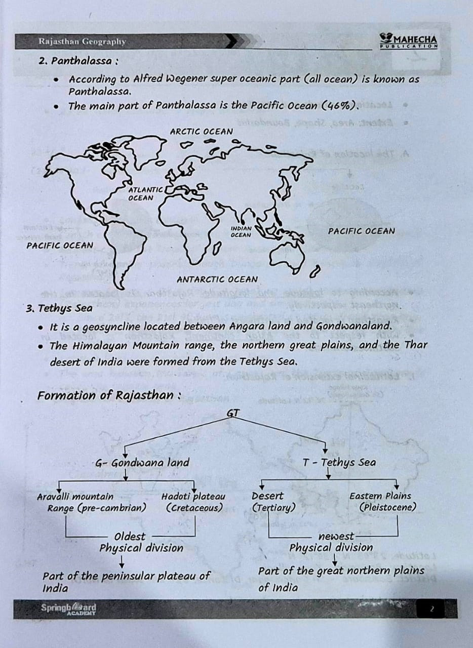 Mahecha Springboard Academy RAS Foundation Rajasthan Geography English Medium Based on 41 Districts New Edition November 2025