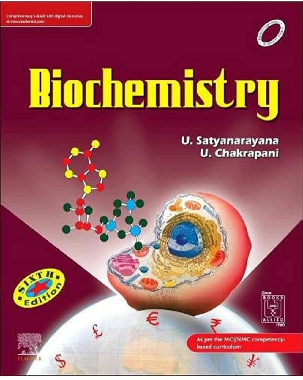 Biochemistry 6th Edition Medical and Basic Sciences By U Satyanarayana U Chakrapani