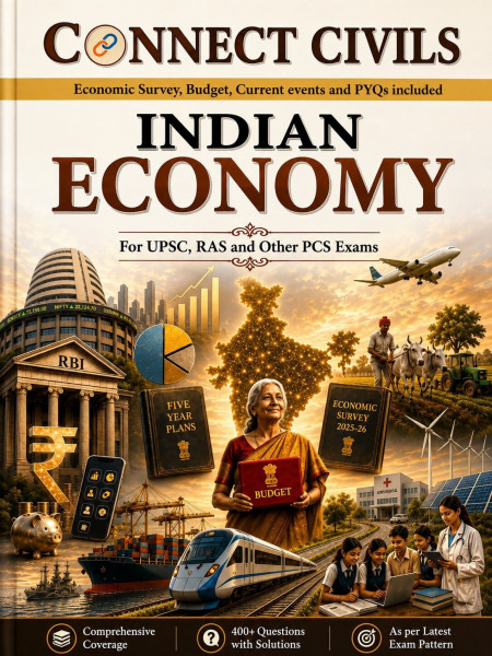 Image of Connect Civils Indian Economy English Medium New Edition Aug 2026