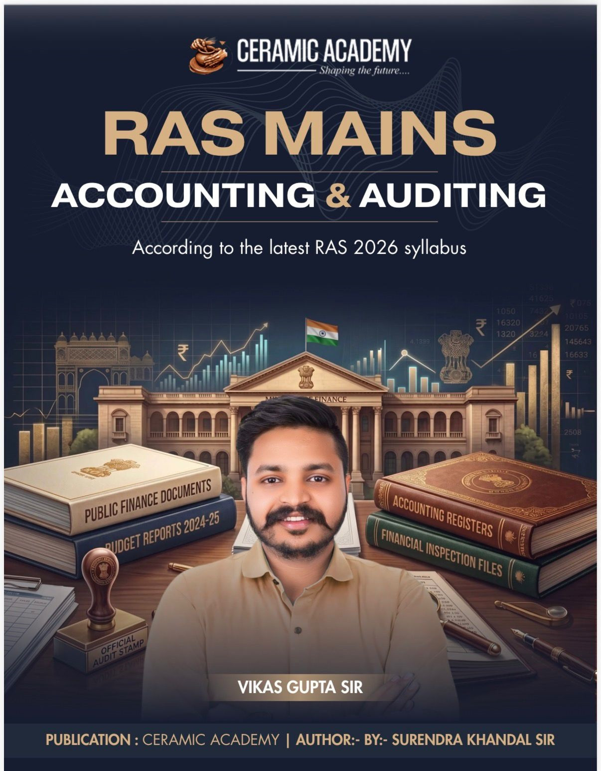 Ceramic Academy RAS Mains Accounting And Auditing English Medium New Edition June 2026 By Surendra Khandal Sir Vikas Gupta Sir