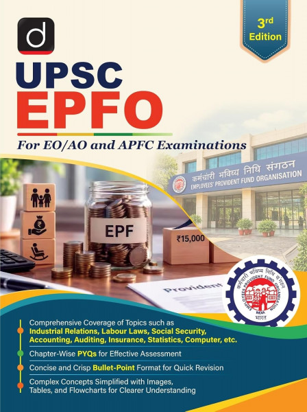 Image of Drishti IAS UPSC EPFO Exam Preparation Book for EO/AO and APFC English Medium 3rd Edition 2026