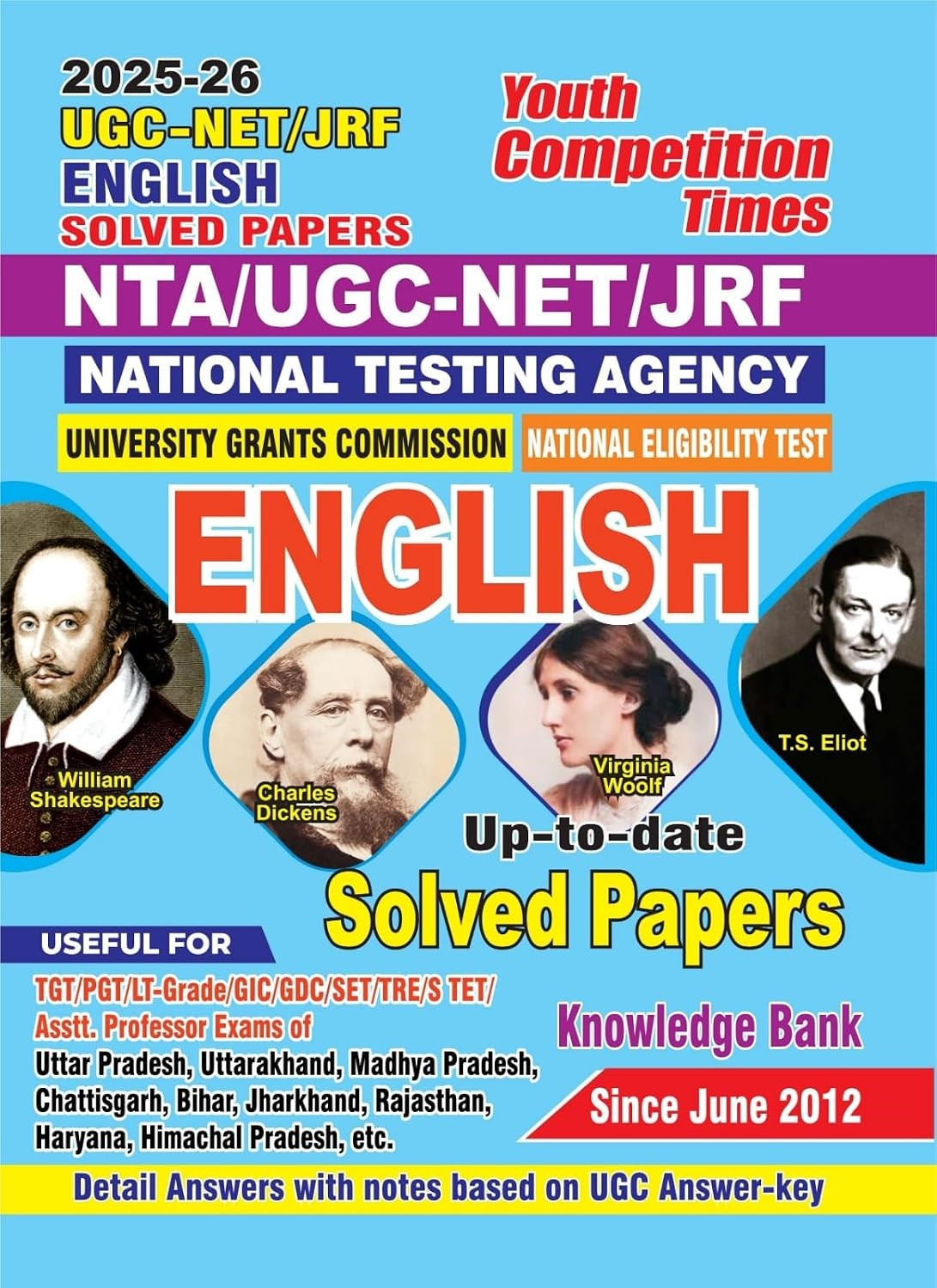 Youth Competition Times NTA / UGC -NET / JRF English Previous Year Solved Papers 2025-26