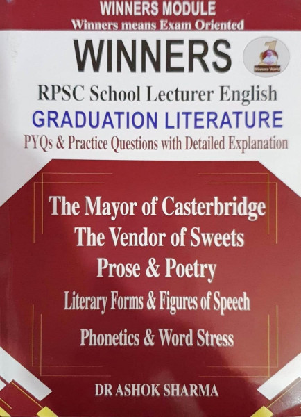 Image of Winners RPSC 1st First Grade School Lecturer English Graduation Literature With detailed Study MCQ New Edition 2025 By Dr Ashok Sharma