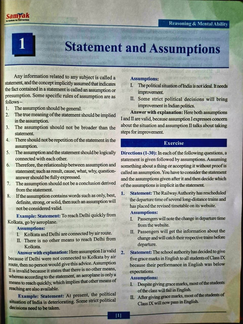 Samyak RAS Pre Reasoning and Math English Medium New Edition 2026