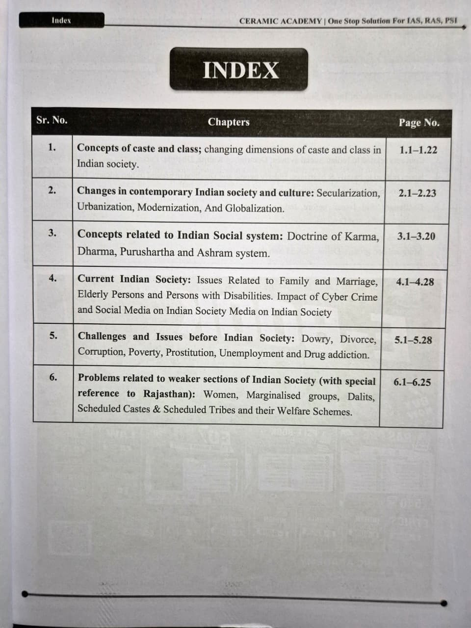 Ceramic Academy RAS Mains Sociology English Medium New Edition Aug 2026 By Vikas Gupta Sir