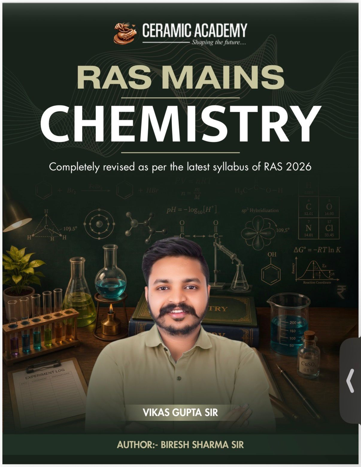 Ceramic Academy RAS Mains Chemistry English Medium New Edition June 2026 By Biresh Sharma Sir, Vikas Gupta Sir