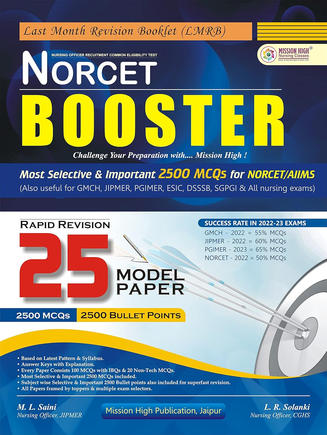 Mission High Publication NORCET BOOSTER Revision Booklet (LMRB) By M L Saini L R Solanki