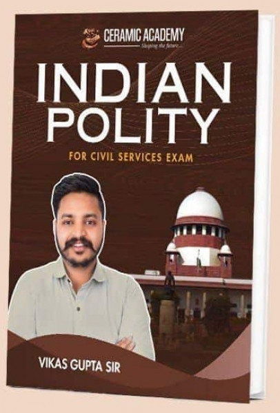 Image of Ceramic Academy Indian Polity English Medium for Civil Services Exam By Vikas Gupta Sir