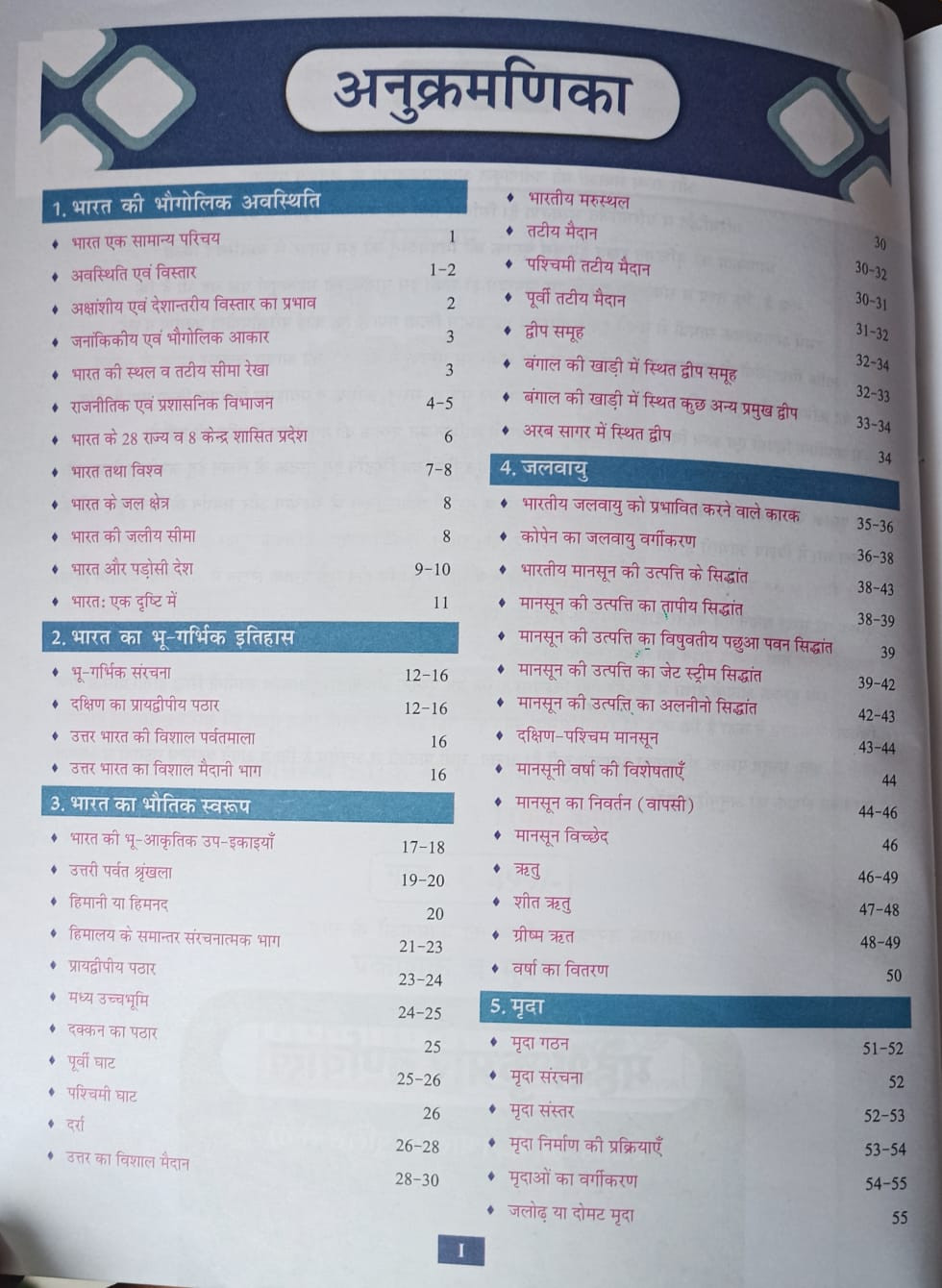 Cosmos Publication Bharat Ka Bhugol (Geography of India) NCERT Saar (Class 6 to 12) Summary Series 3 Edition 2025 By Mahesh Kumar Barnwal (IPS)