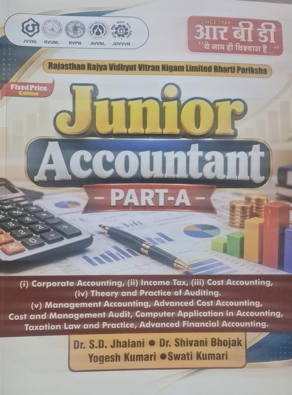 RBD Junior Accountant Part-A Study Guide English Medium (RRVUNL / RVUNL, JVVNL, AVVNL, RVPN, JDVVNL) New Edition 2026