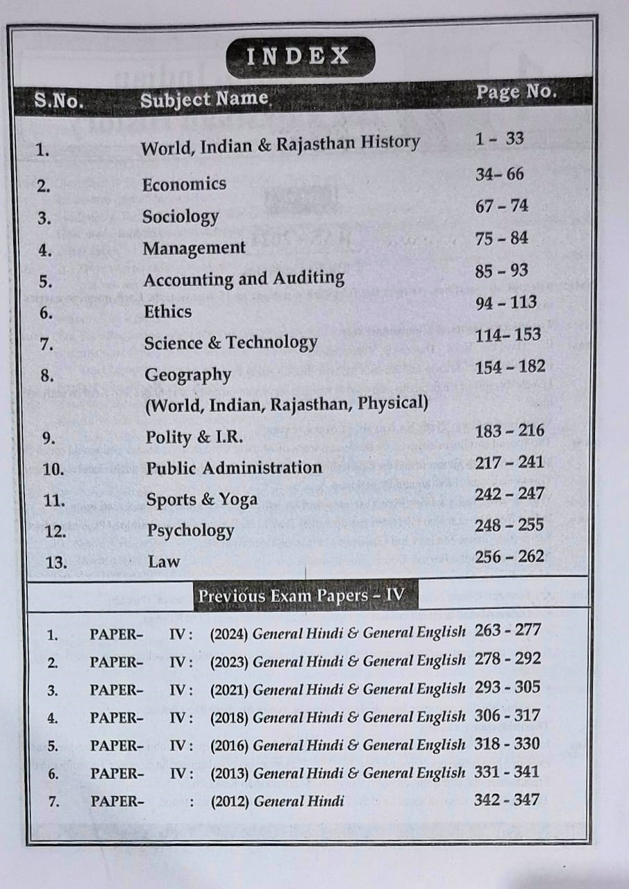 Mahecha Springboard RAS Mains Previous Year Question Papers With Explanations Subject Wise (2012-2024) English Medium New Edition 2025