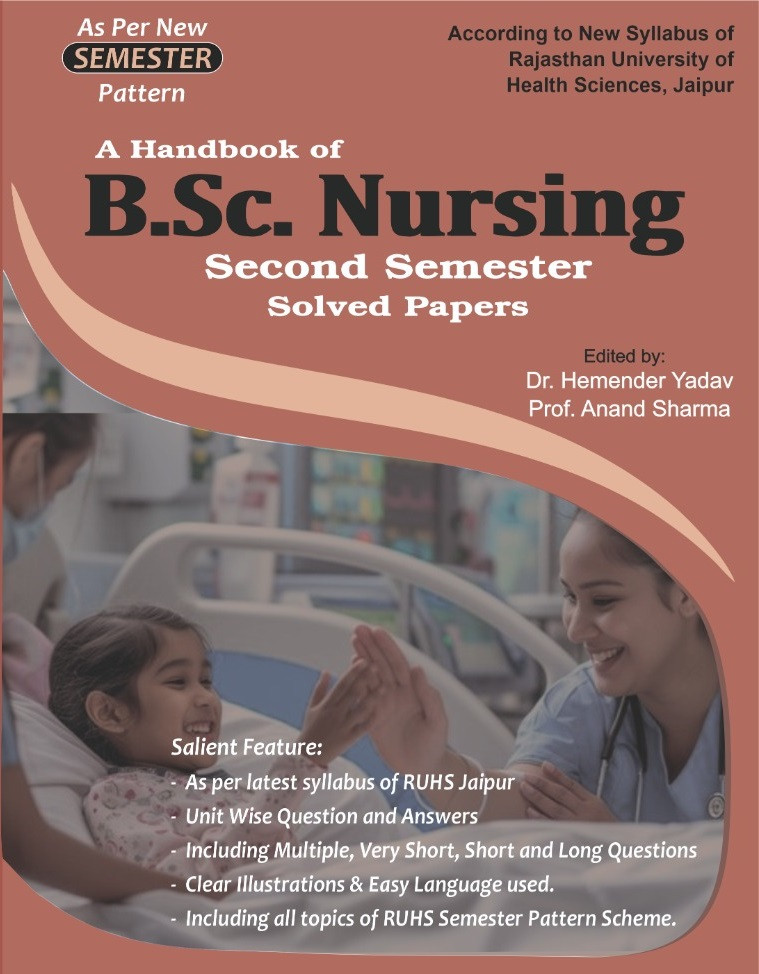 Dewan A Handbook of BSc Nursing Second Semester Solved Papers New Edition 2027 By Dr Hemender Yadav and Prof Anand Sharma