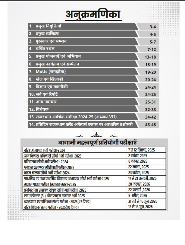 Utkarsh Classes Rajasthan Current Affairs October 2025 By Narendra Chaudhary
