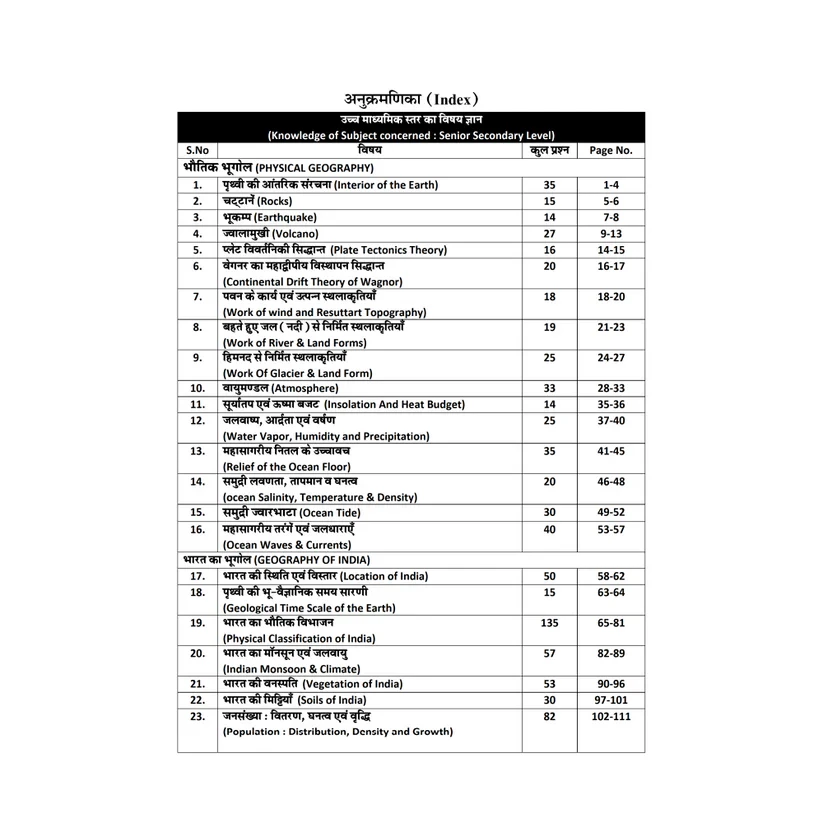 Utkarsh RPSC 1st First Grade Objective Bhugol / Geography By Ramesh Soni