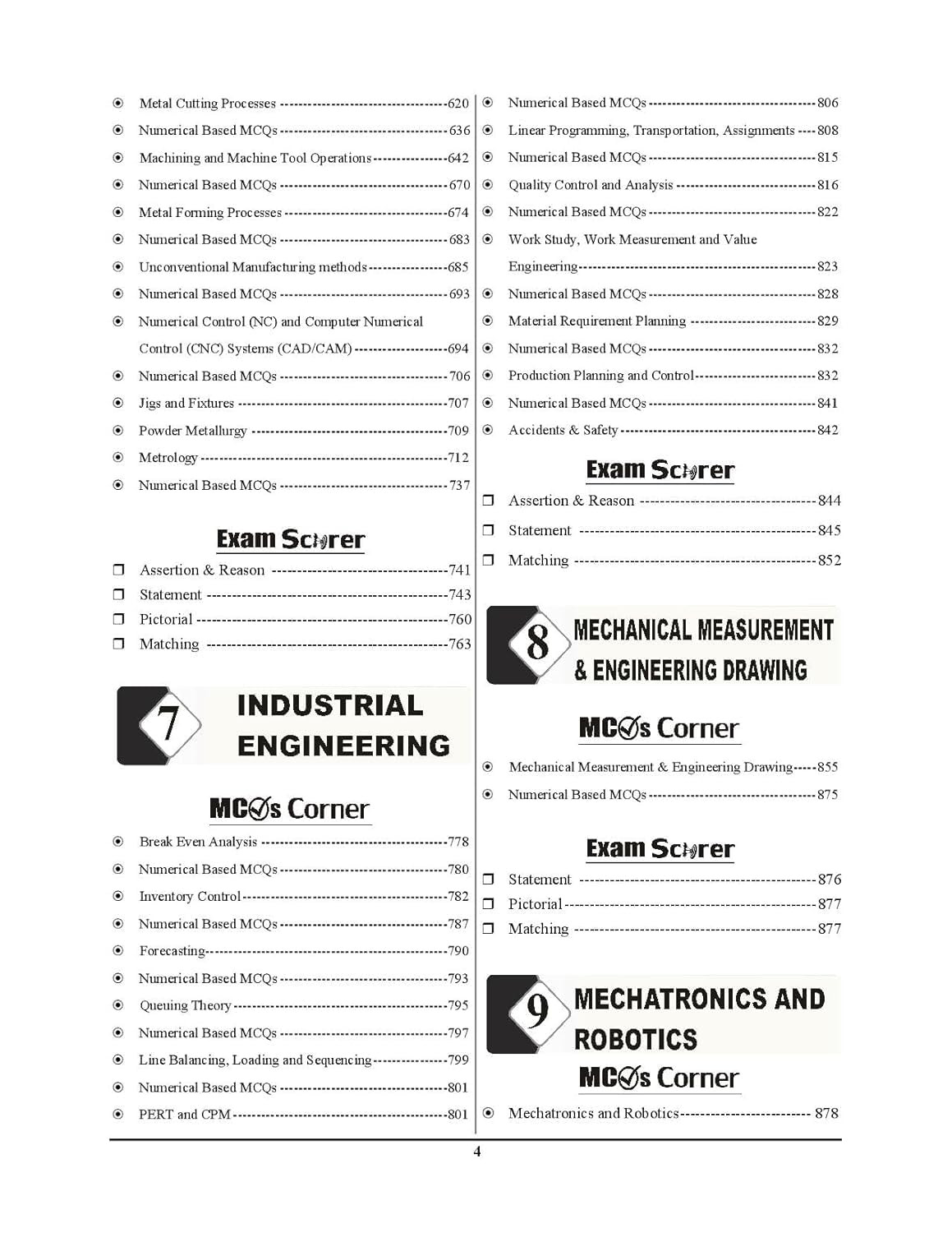 Youth Competition Times (YCT) Mechanical Engineering Exam Fingerprint - Volume 1 - Chapterwise Solved Papers (2025-26 Edition) English medium 21575 TCS Objective Questions
