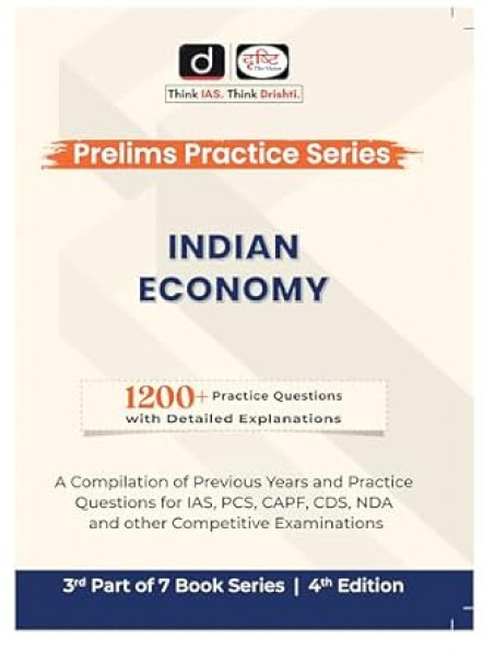 Image of Drishti UPSC Prelims Practice Series Indian Economy 4TH EDITION Drishti IAS In English Edition