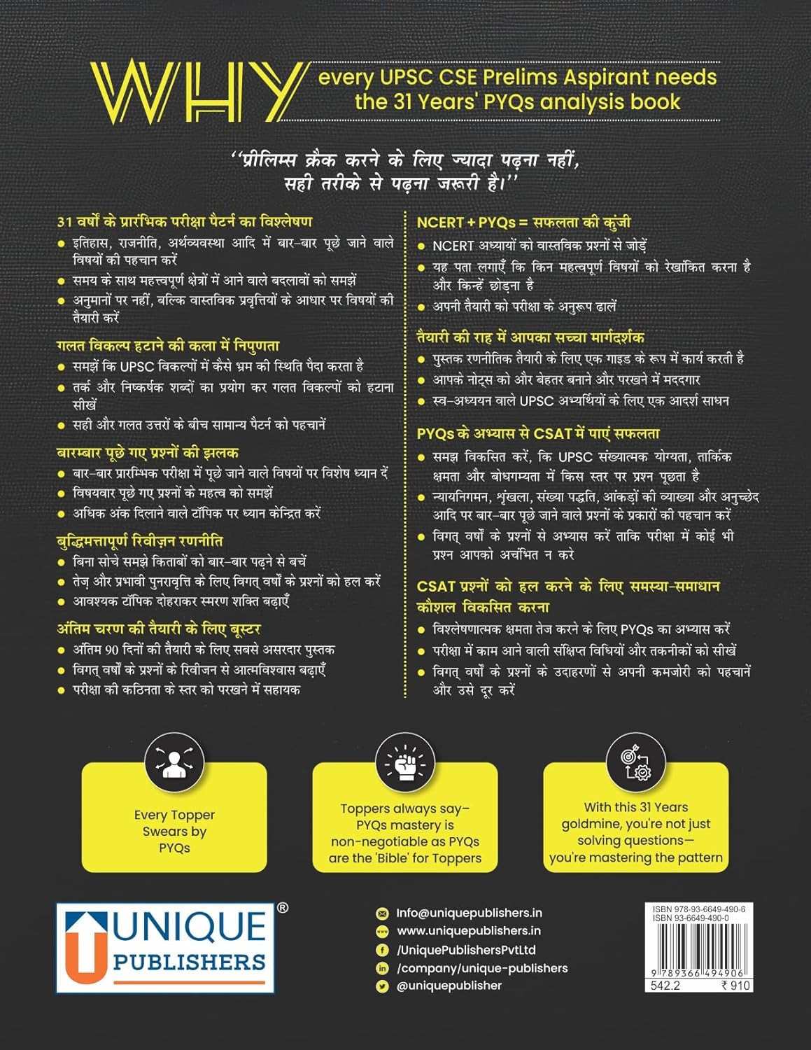 Unique Publishers 31 Years UPSC Civil Services Solved Previous Years Papers By Pavneet Singh