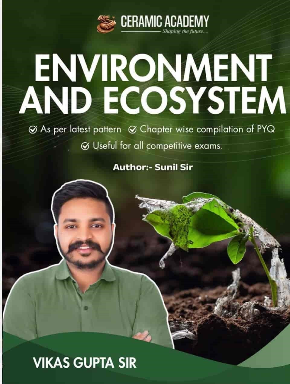 Ceramic Academy Environment And Ecosystem English Medium New Edition 2026 By Sunil Sir And Vikas Gupta Sir
