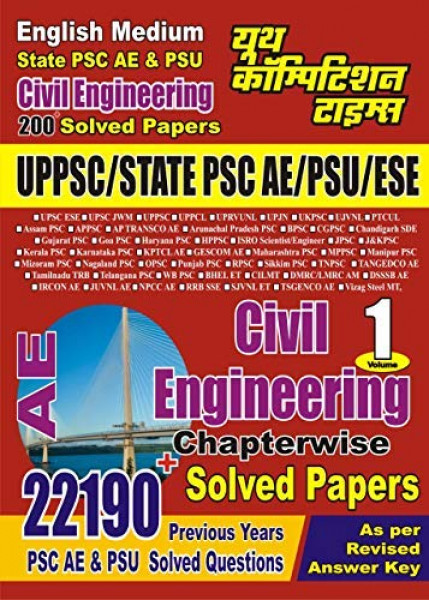 Image of Youth Competition Times Civil Engineering Volume 1 Chapterwise Solved Papers 22190+ Questions In English Medium