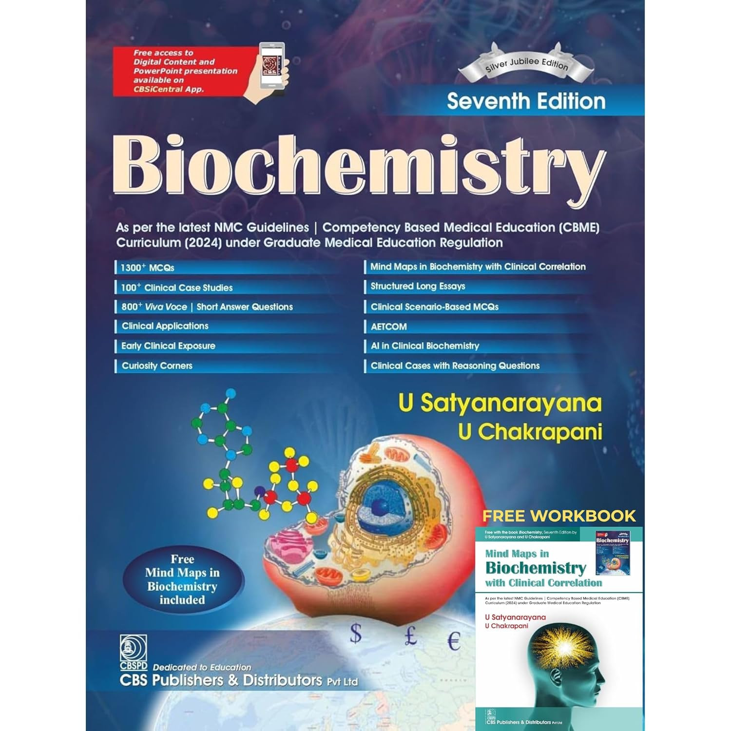 CBS Publication 7th Silver Jubilee Edition of Biochemistry by U Satyanarayana U Chakrapani