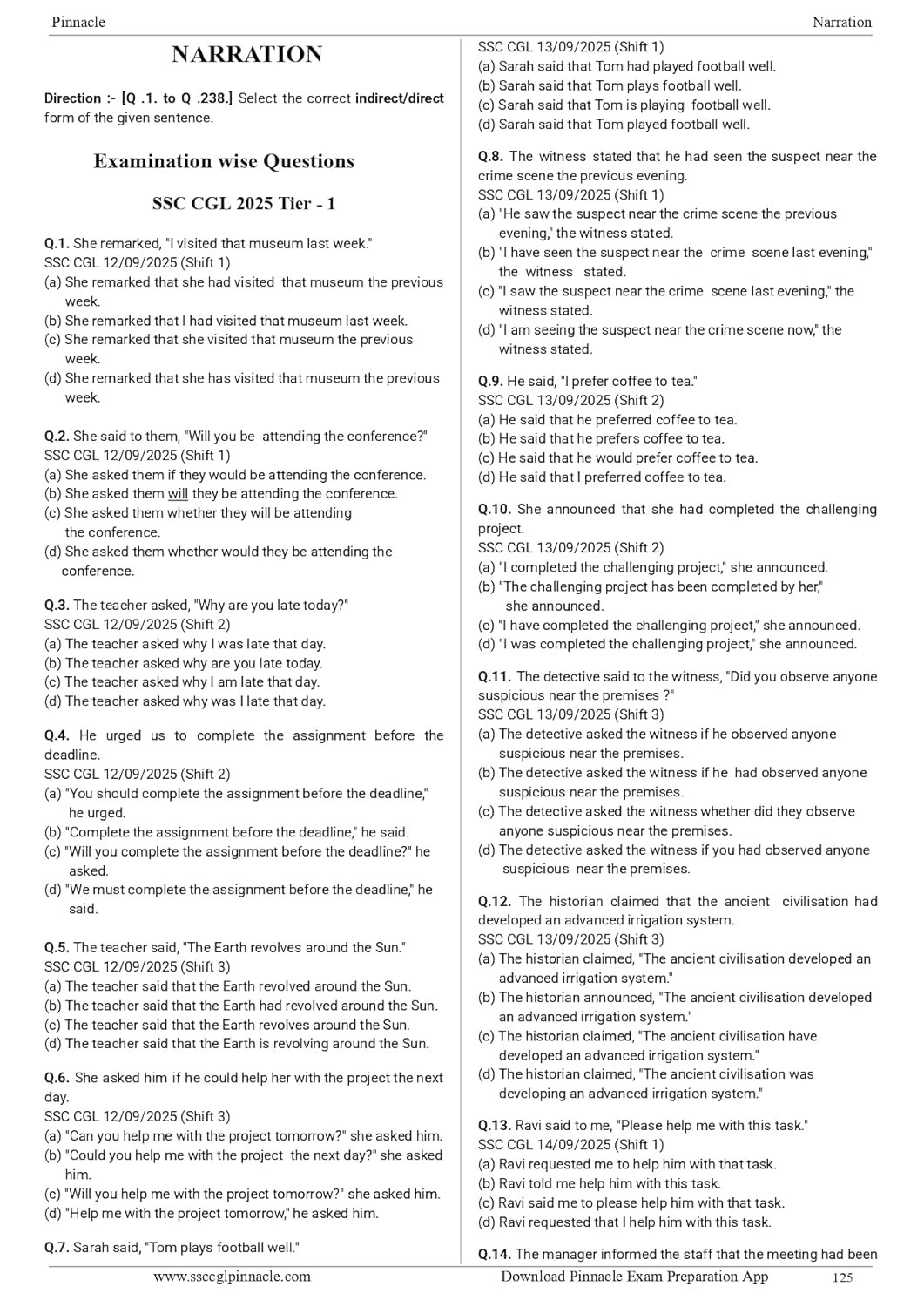 Pinnacle SSC English 7600+ ebp (Eduquity Based Pattern) Chapter wise MCQ Updated Till May 2026 Hindi Medium 8th Edition 2026