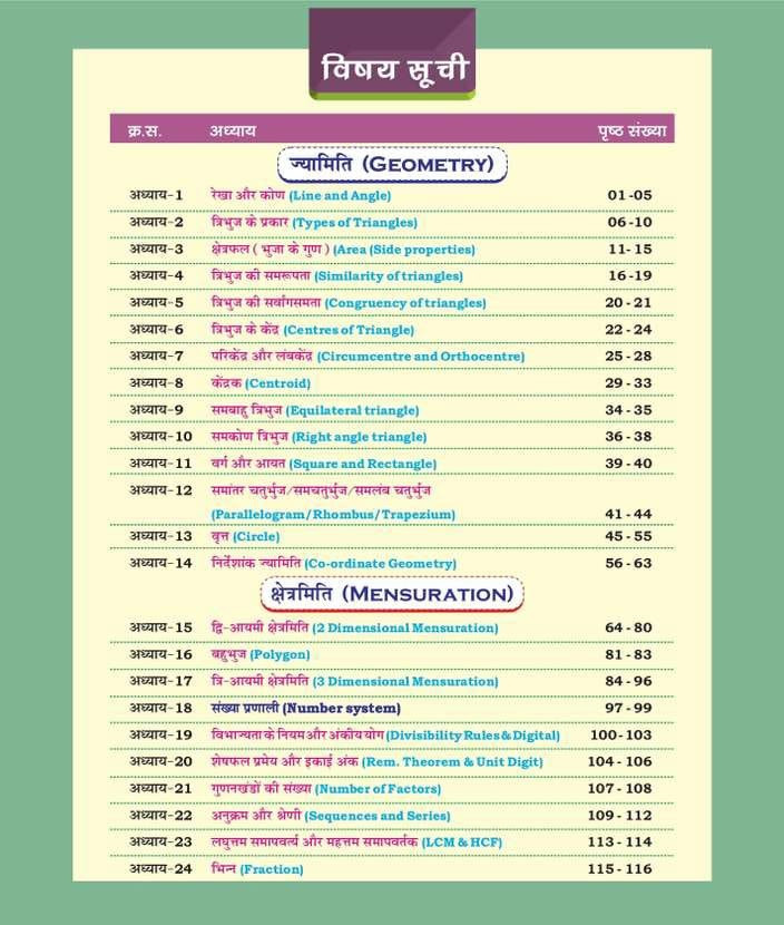 Math Concept King Formula Book 4th Fourth Edition Hindi medium By Gagan Pratap Sir Champion Publication