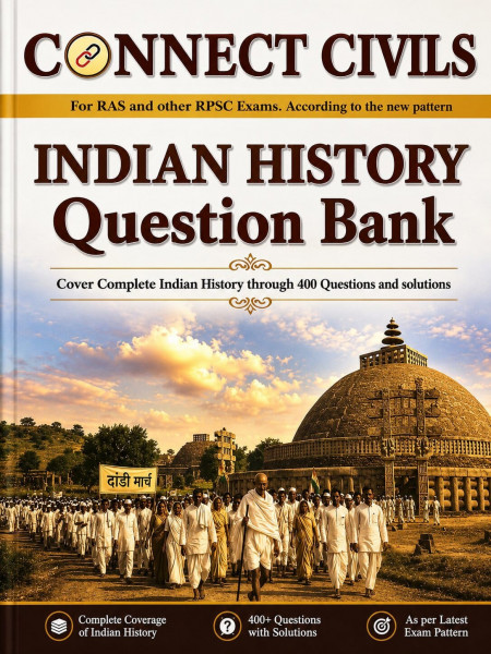Image of Connect Civils Indian History Question Bank English Medium New Edition Aug 2026