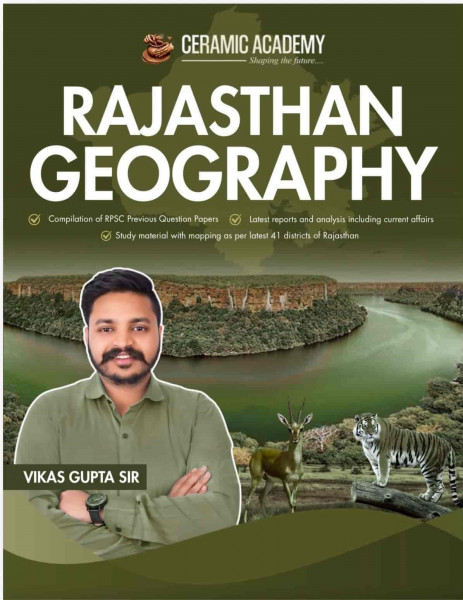 Image of Ceramic Academy Rajasthan Geography English Medium New Edition 2026 By Vikas Gupta Sir
