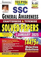 Kiran Publication SSC General Awareness Chapterwise and Typewise Solved Papers Till January 2025 TCS PYQs Covered for CGL,CPO,CHSL,Steno,MTS,Delhi Police and Constable GD ( English Medium)