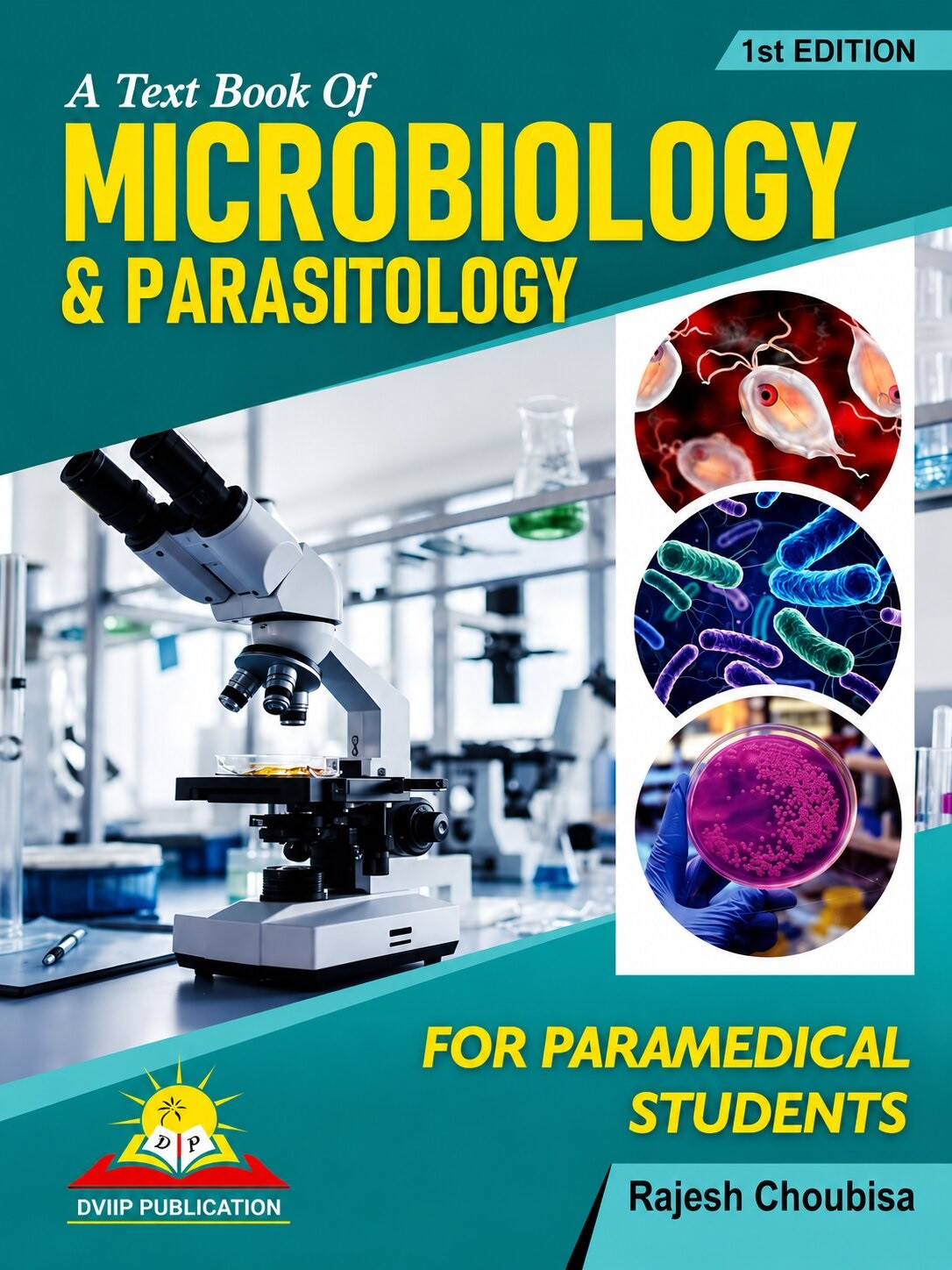 Dviip A Textbook of Microbiology And Parasitology For Paramedical Students 1st Editon 2026 By Rajesh Choubisa
